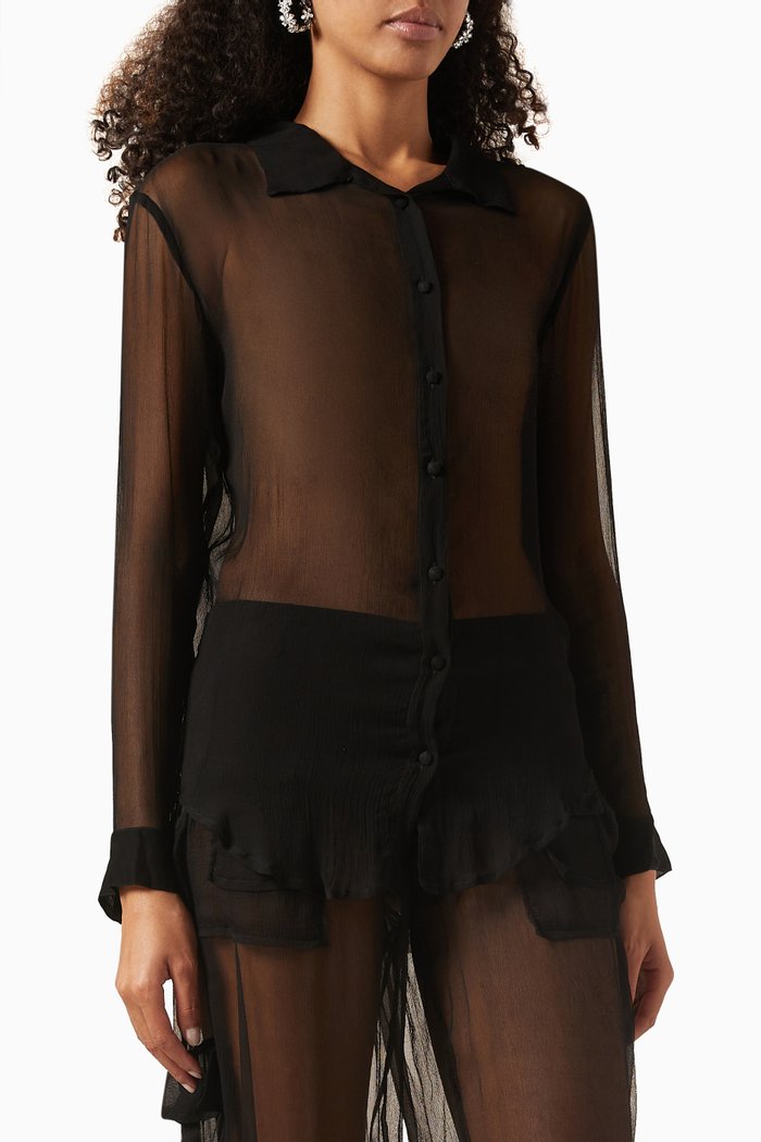 

Timeless Shirt in Mesh, Black