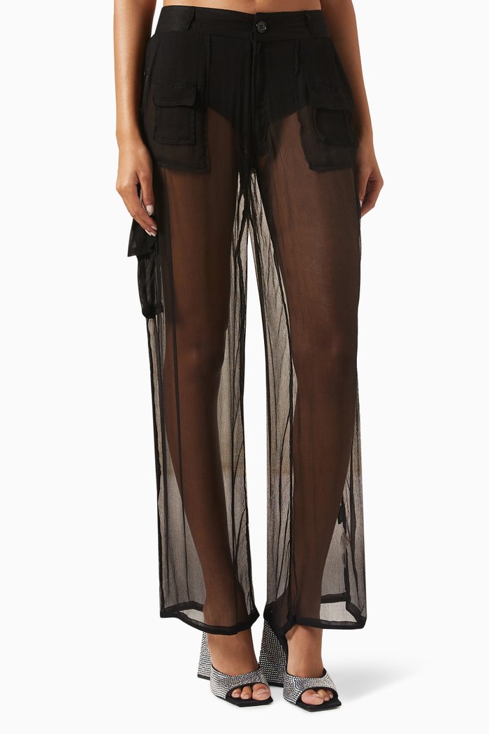 

Cargo Pants in Mesh, Black
