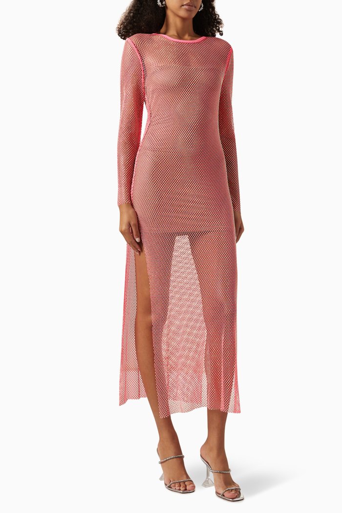 

Maxi Dress in Rhinestones, Pink