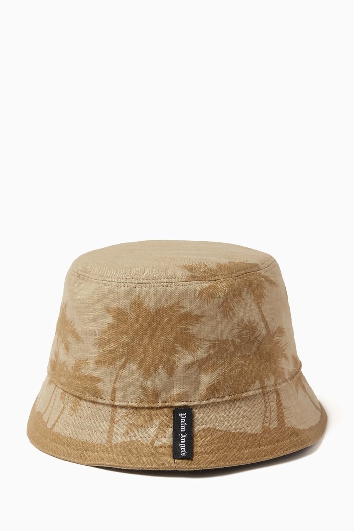

Palm-print Degrade Bucket Hat, Neutral
