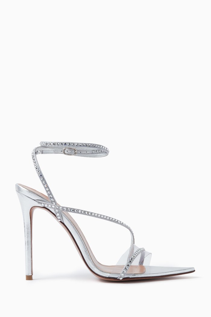 

Dassy 105 Crystal-embellished Sandals in PVC, Silver