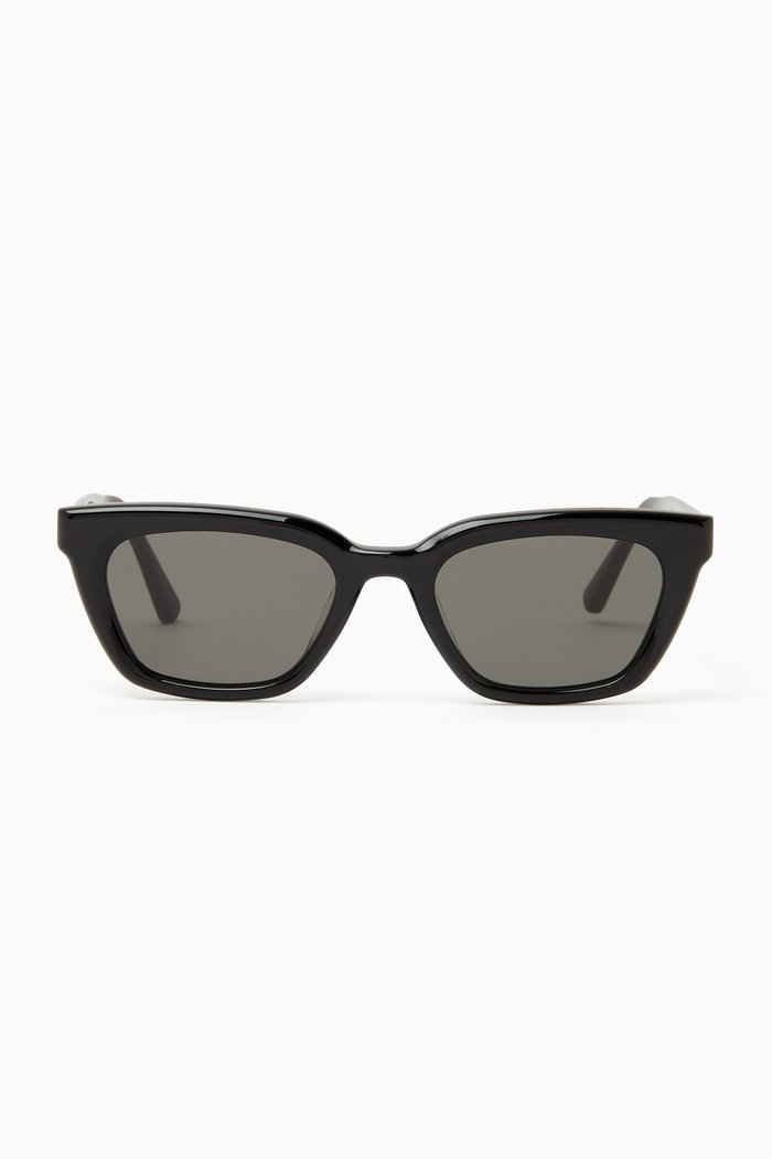 

Hue 01 Sunglasses in Acetate, Black