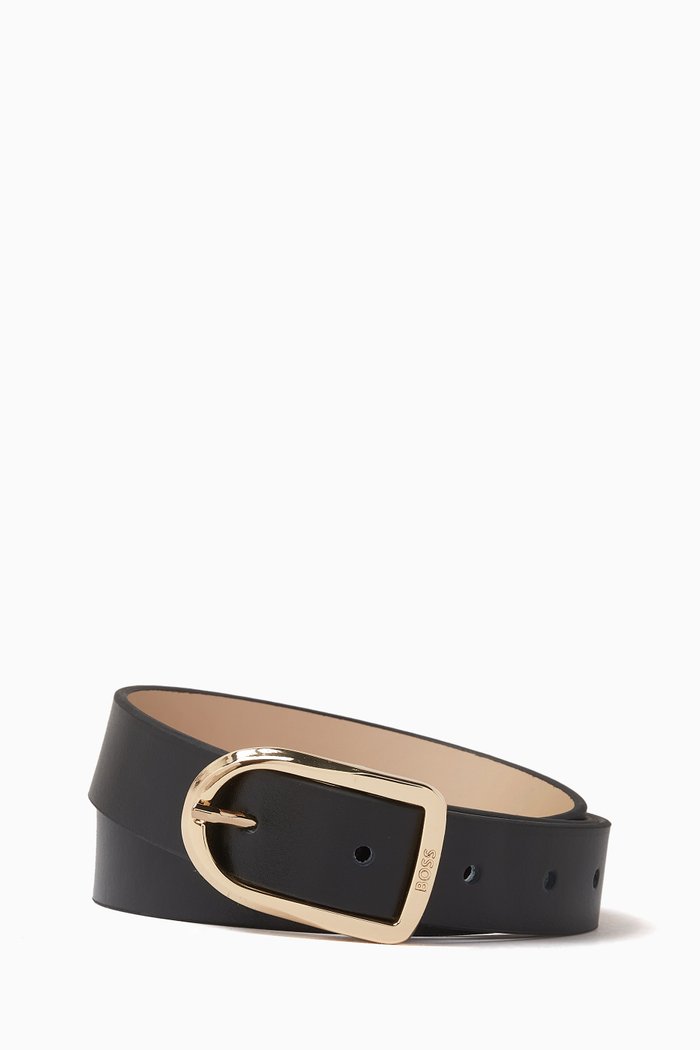 Leather Belt, Black