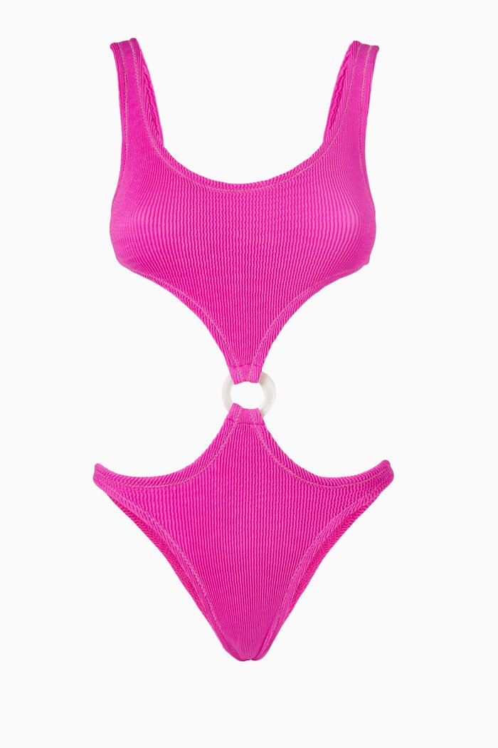 

Augusta Scrunch One-Piece Swimsuit, Pink