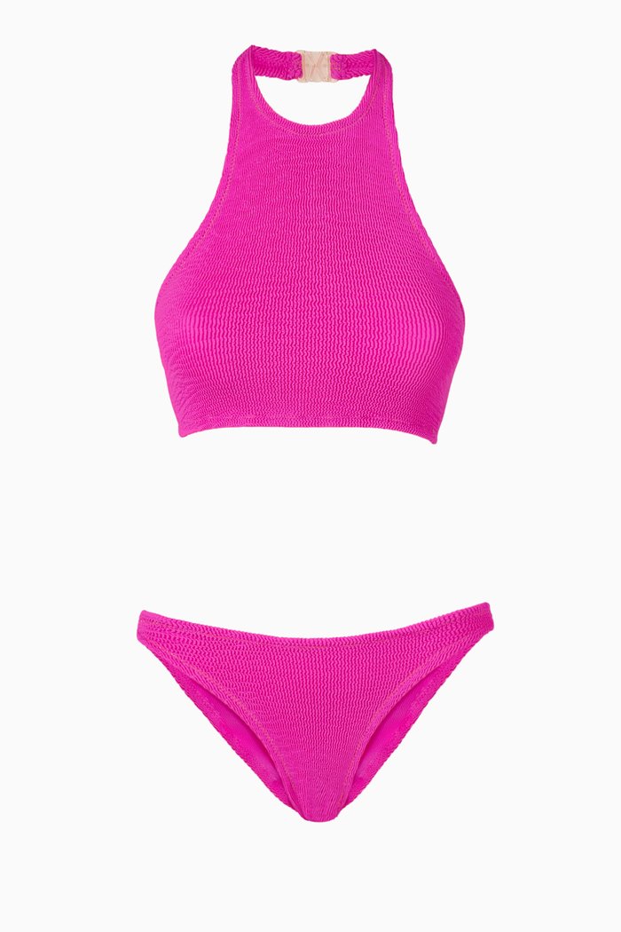 

Longboarder Scrunch Bikini Set, Pink