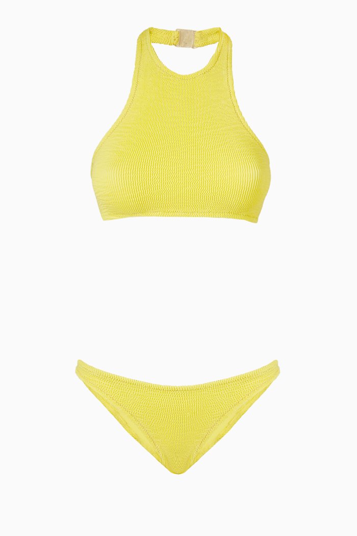 

Longboarder Scrunch Bikini Set, Yellow