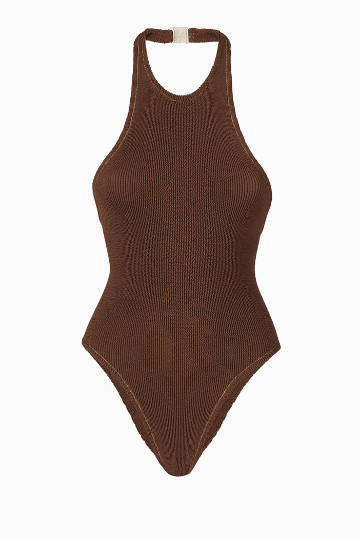

Surfer Scrunch One-piece Swimsuit, Brown