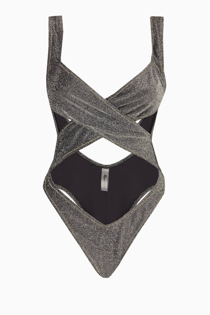 

Exotica One-piece Swimsuit in Stretch-lurex, Silver