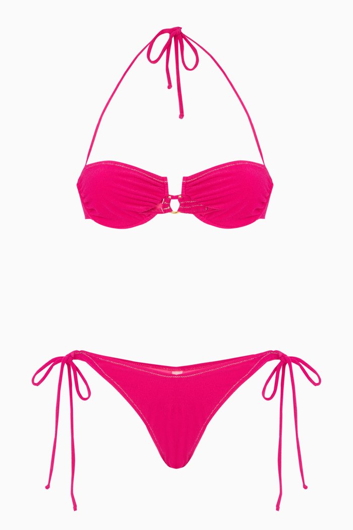 

Penny Bikini Set in Stretch-terry, Pink