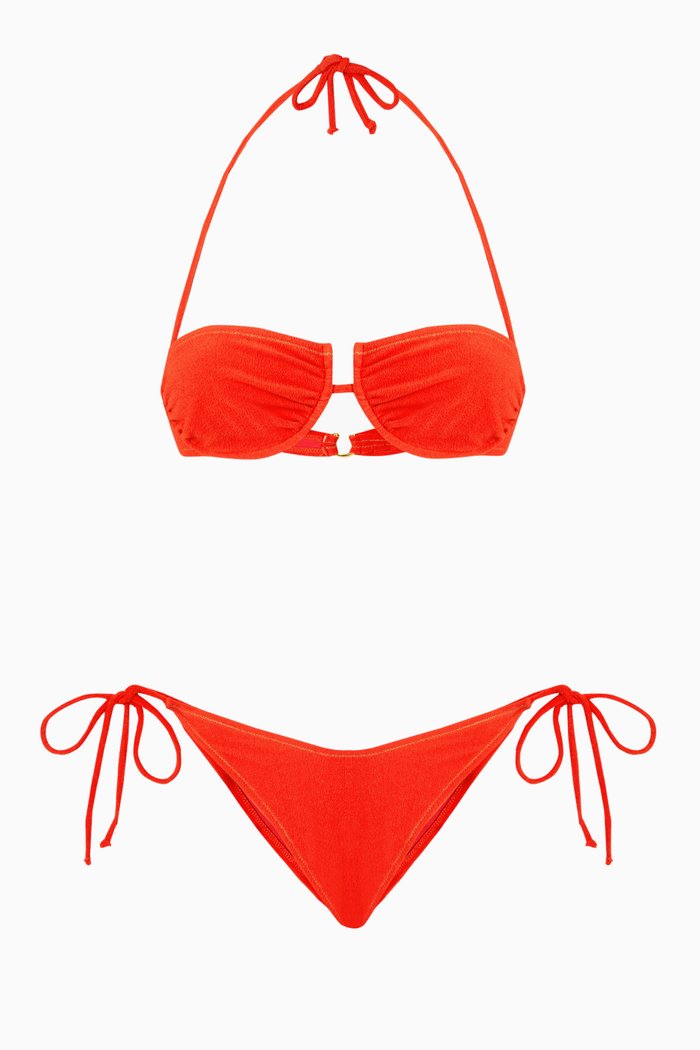 

Penny Bikini Set in Stretch-terry, Orange