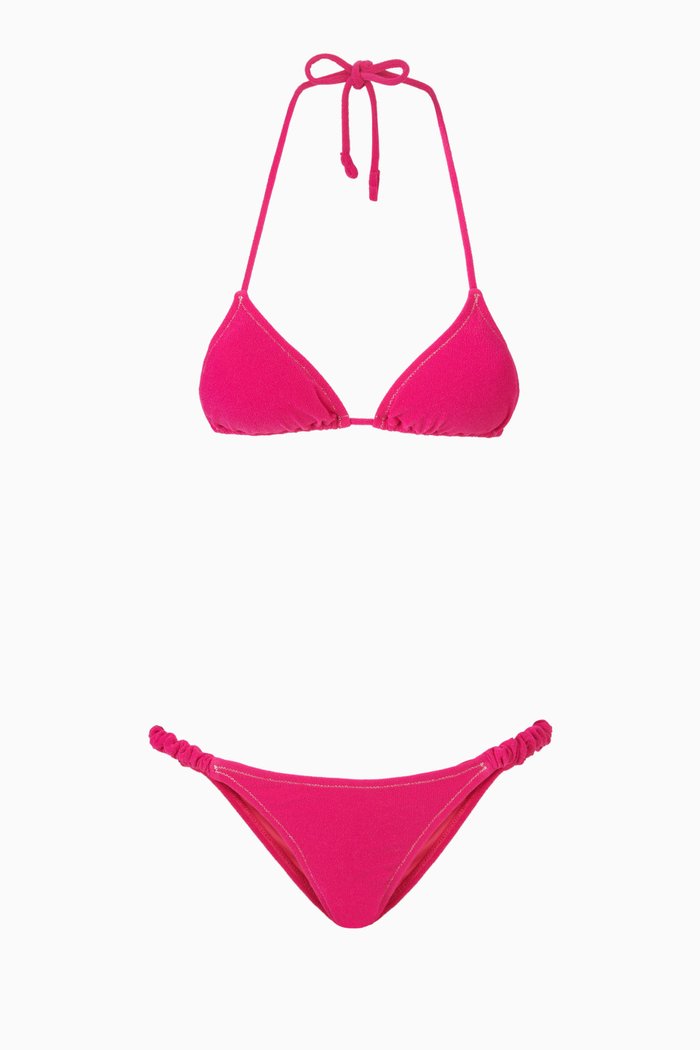 

Scrunchie Bikini Set in Stretch-terry, Pink