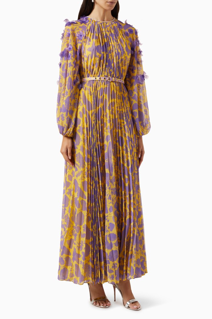 

Monarch Maxi Dress in Chiffon, Yellow