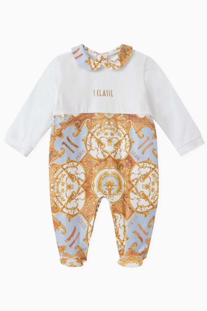 

Vintage Logo Sleepsuit in Cotton, Orange