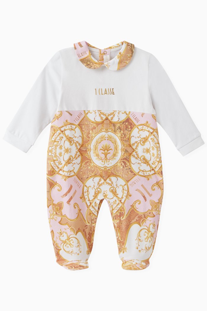 

Vintage Logo Sleepsuit in Cotton, Orange