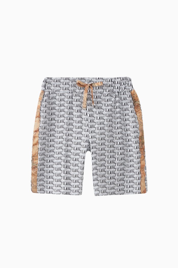 

Logo Shorts in Cotton Stretch, Black