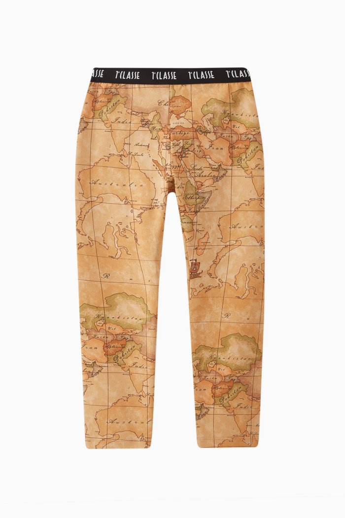 

Geo Map Trousers in Cotton Stretch, Orange