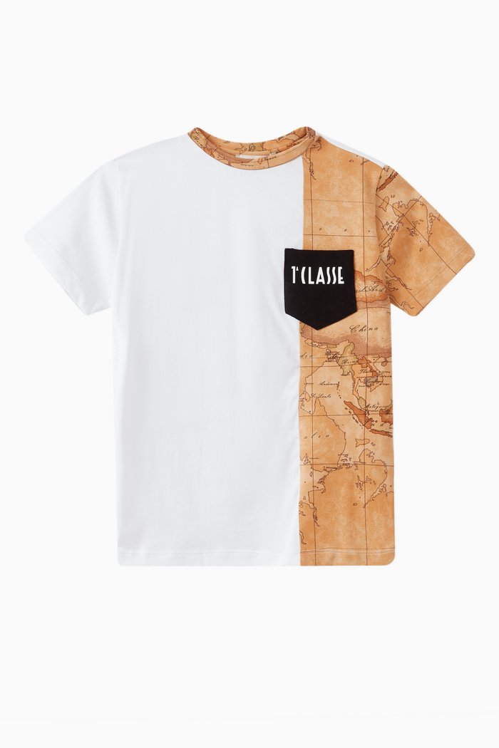 

Logo Pocket T-shirt in Cotton Jersey, White