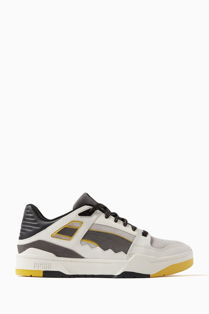 x STAPLE Slipstream Sneakers in Suede & Leather, White