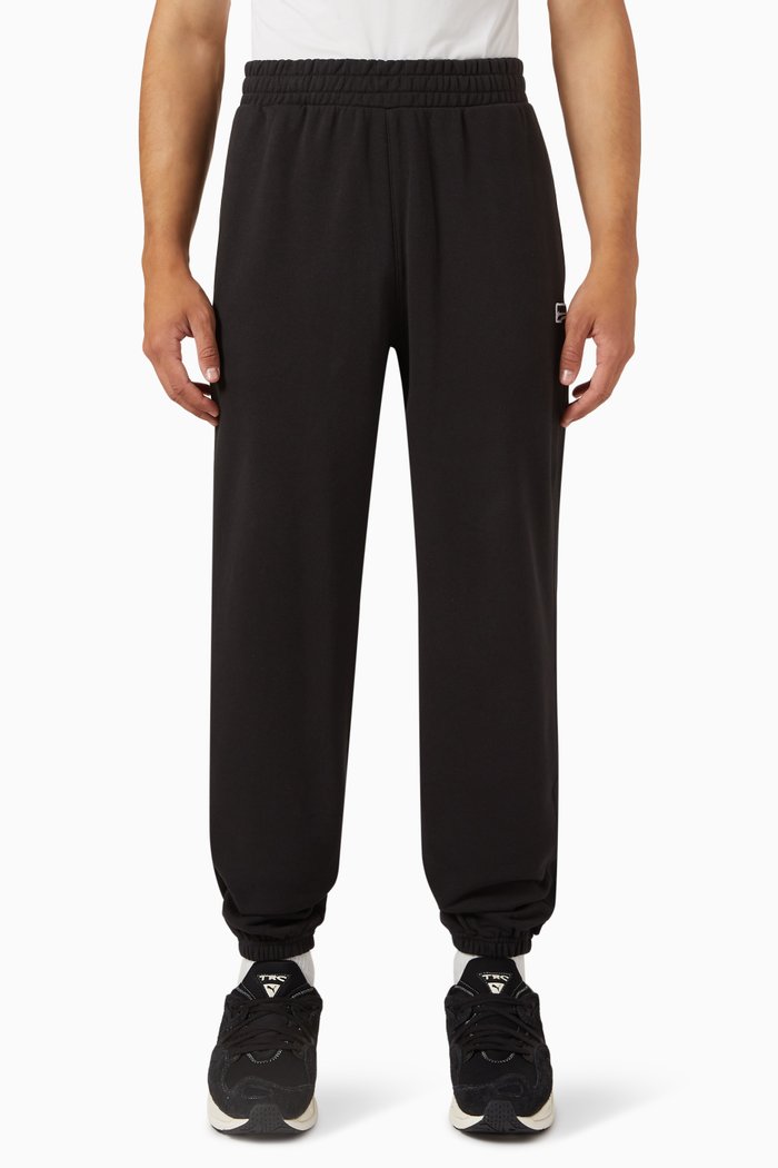 

Downtown Logo Sweatpants in French Cotton Terry, Black