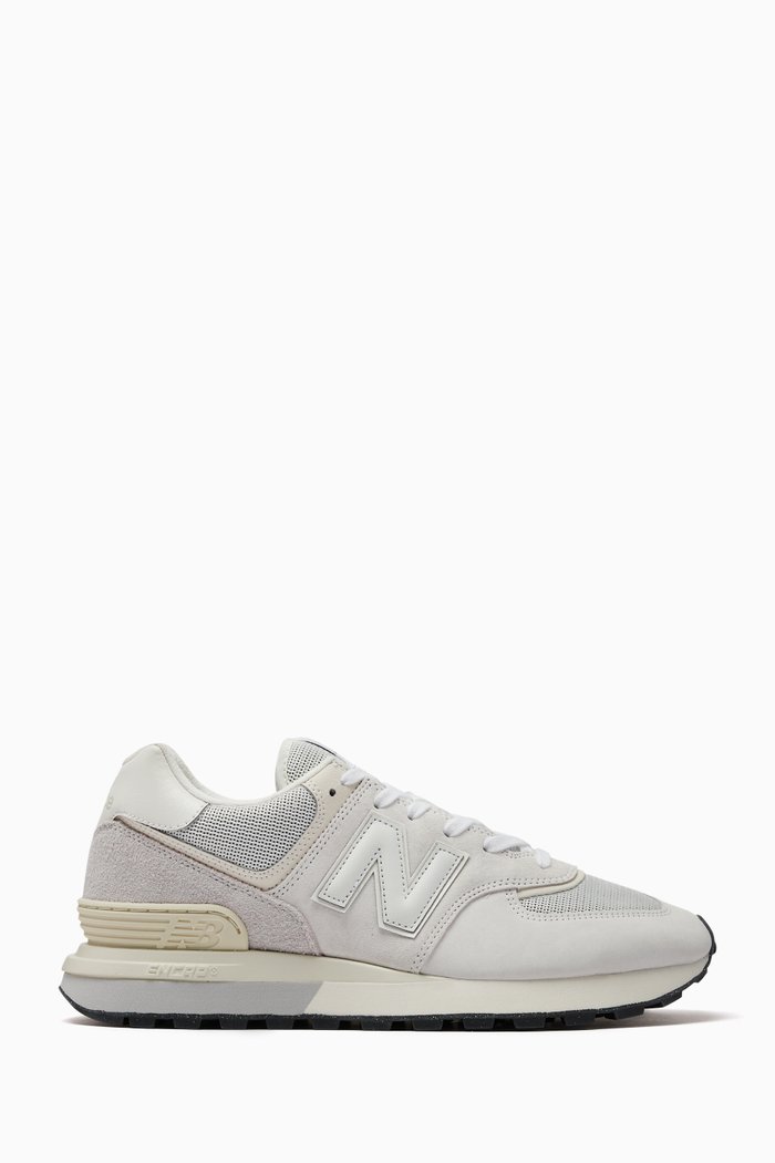 

574 Legacy Low-top Sneakers in Suede & Mesh, Grey