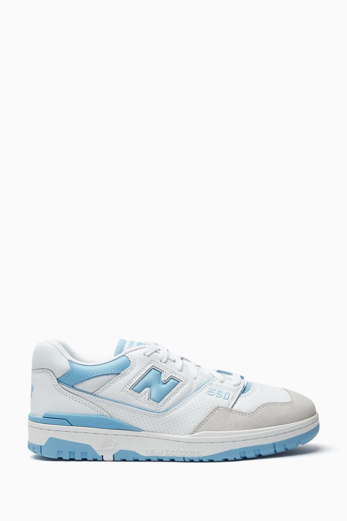 

550 Low-top Sneakers in Smooth Leather, White