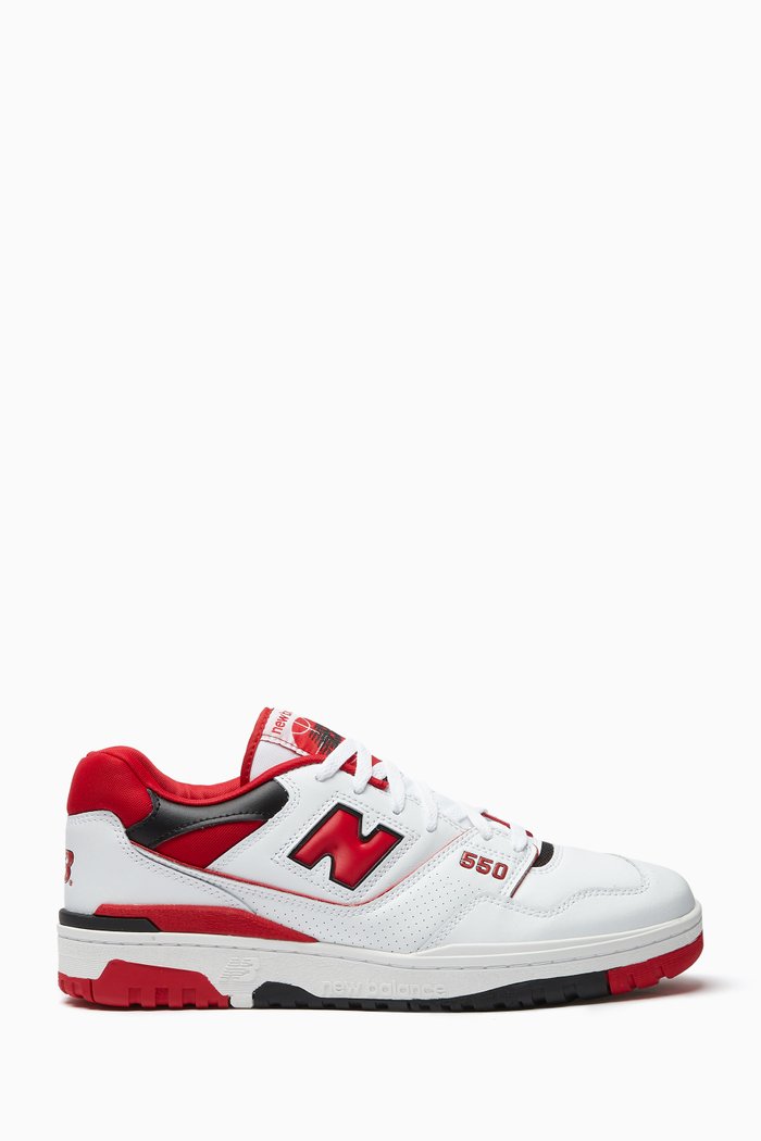 

550 Low-top Sneakers in Leather, White