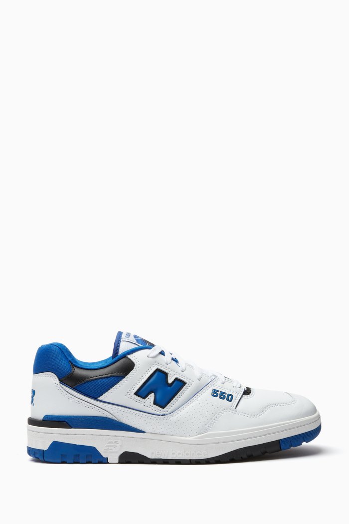 

550 Low-top Sneakers in Leather, White