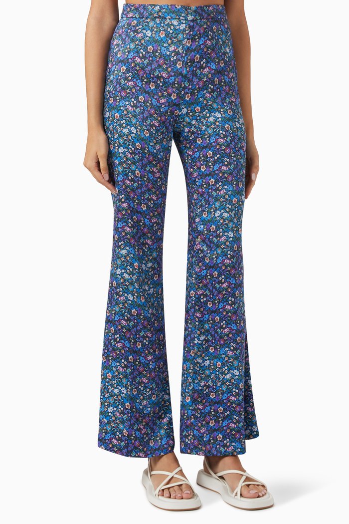 

Donelo Pants in Silk, Blue