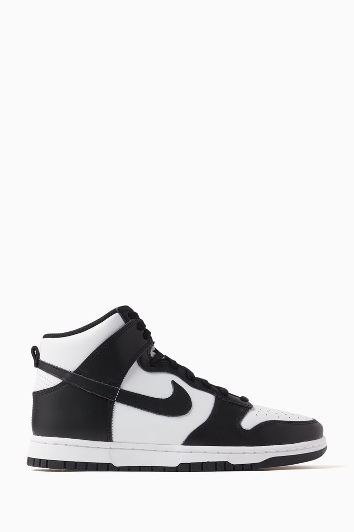 

Dunk High Sneakers in Leather, Black