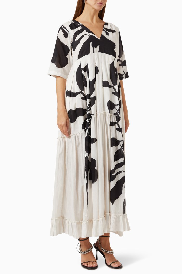 

Longing Days Maxi Dress in Cotton, White