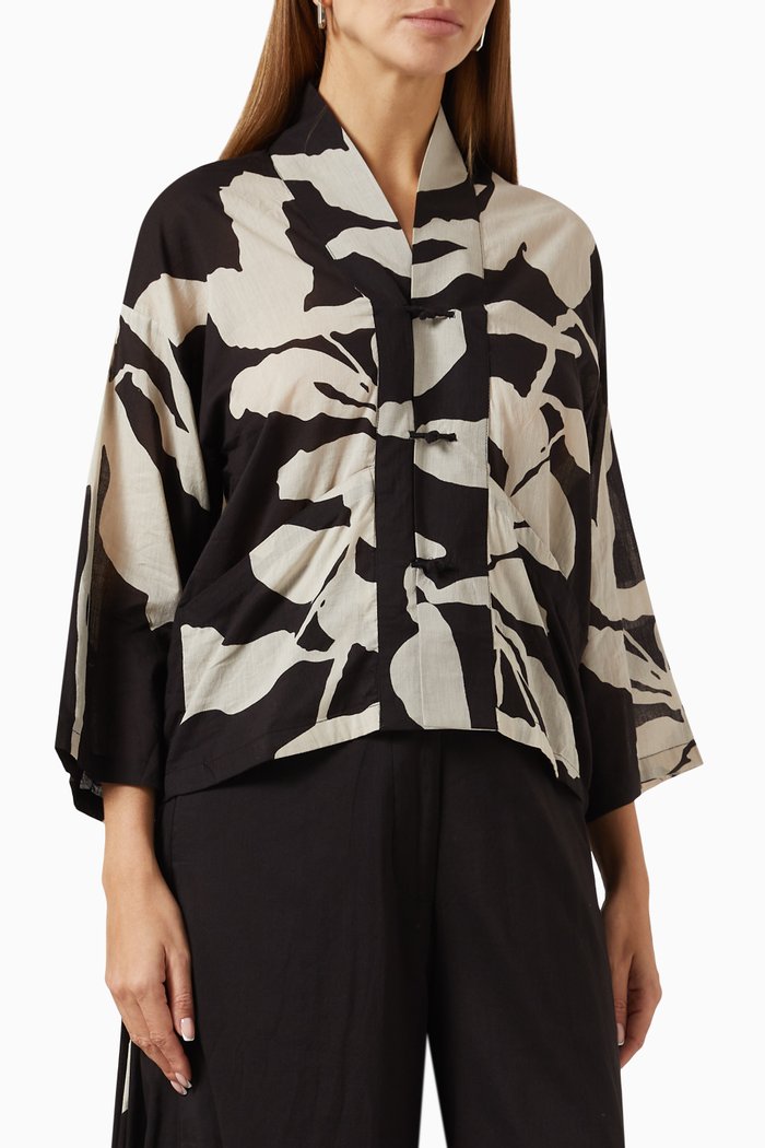 

Dazed Trance Top in Cotton, Black