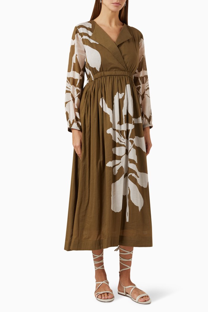 

Dream That I Had Midi Dress in Cotton, Green