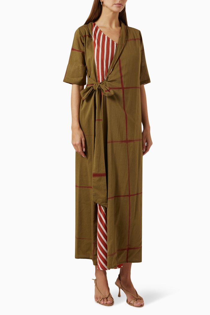 It Was All You Maxi Dress in Cotton, Green