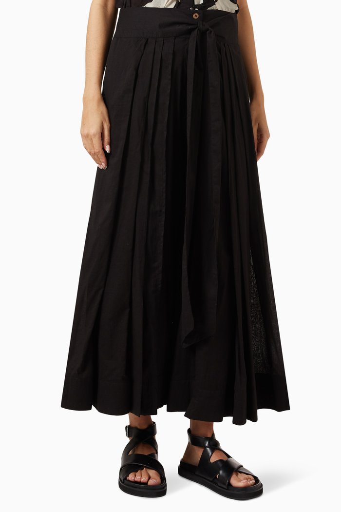 

Lost in Chase Pants in Cotton, Black