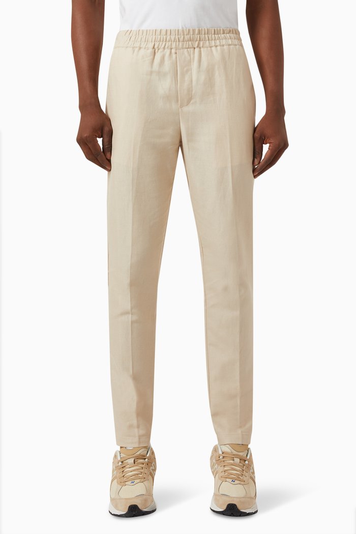 

Smithy Trousers in Linen & Cotton, Neutral