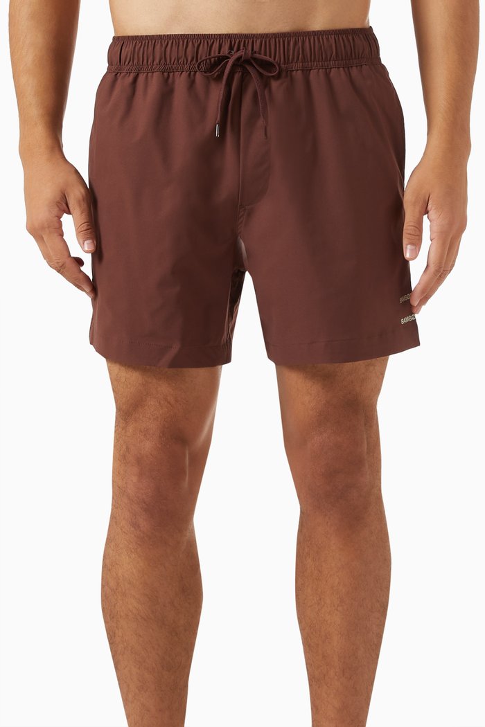 

Moses Swim Shorts in Nylon, Brown