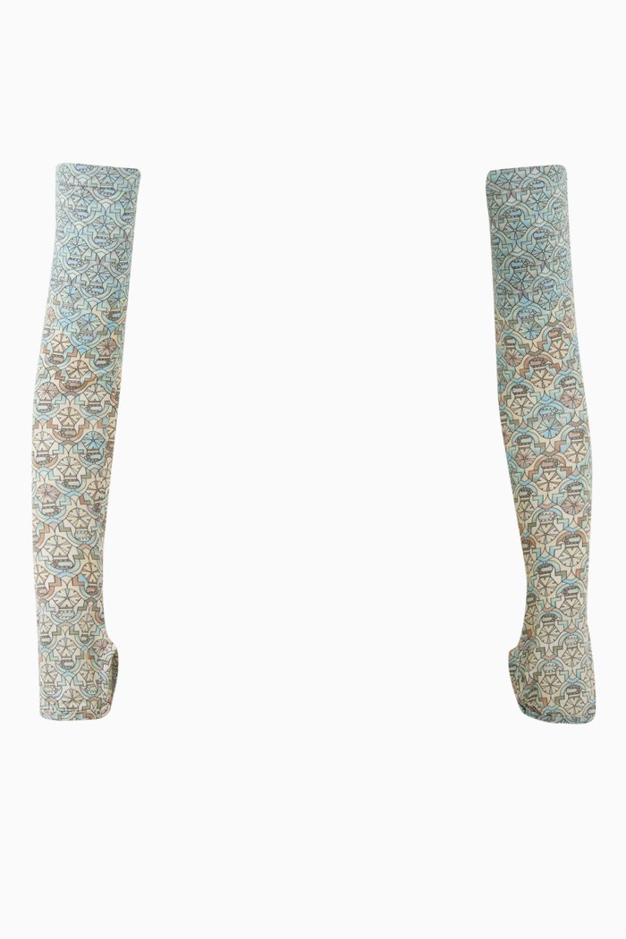 

Falcon Print Pull-on Sleeves in Viscose Jersey, Multicolour