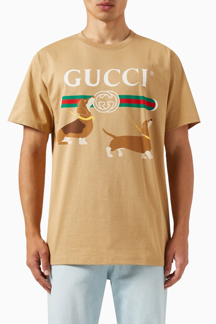 

Printed T-shirt in Cotton Jersey, Neutral