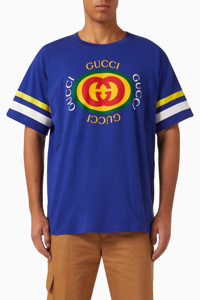 

Logo T-shirt in Cotton Jersey, Blue