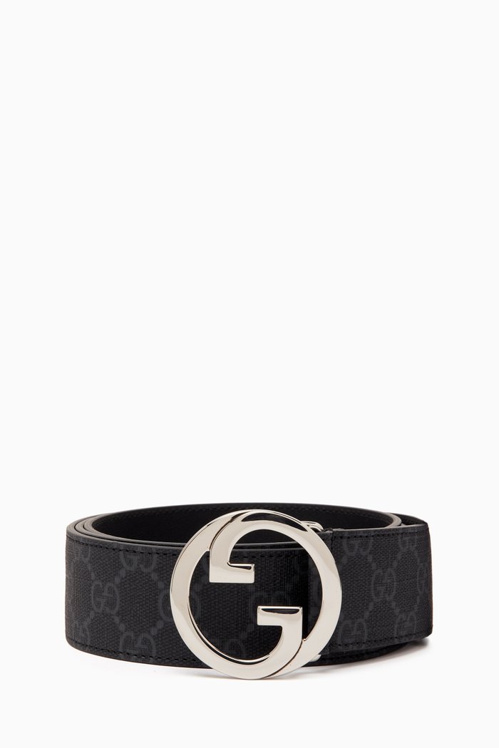 

GG Pattern Supreme Belt, Black