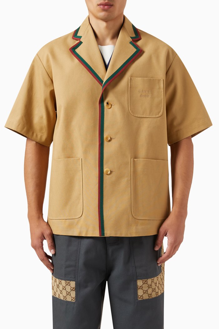 

Formal Jacket in Cotton, Brown