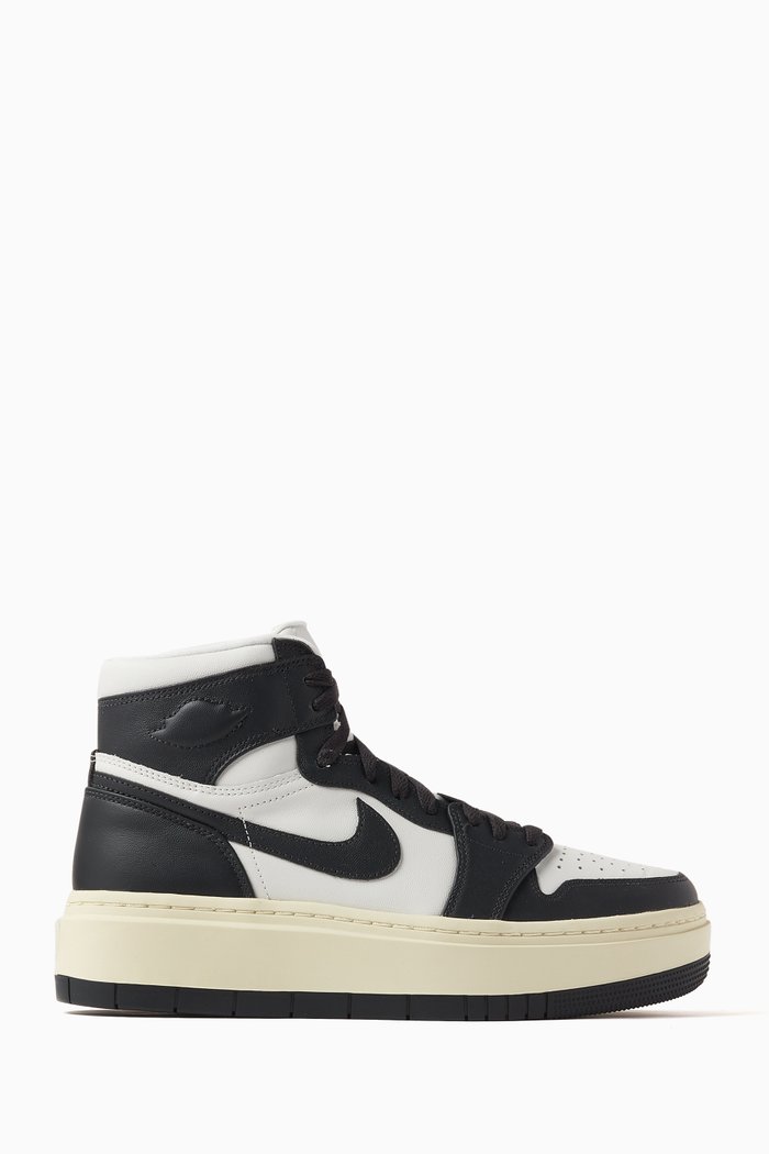 

Air Jordan 1 High-top Elevate Sneakers in Leather, Black