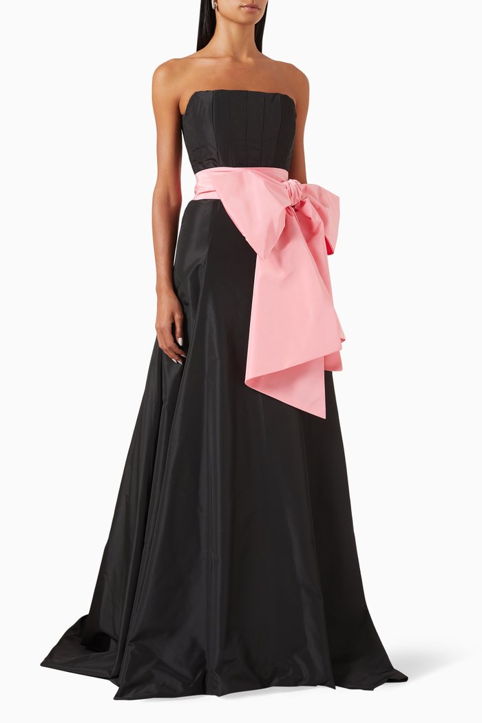 

Strapless Bow Dress, Black