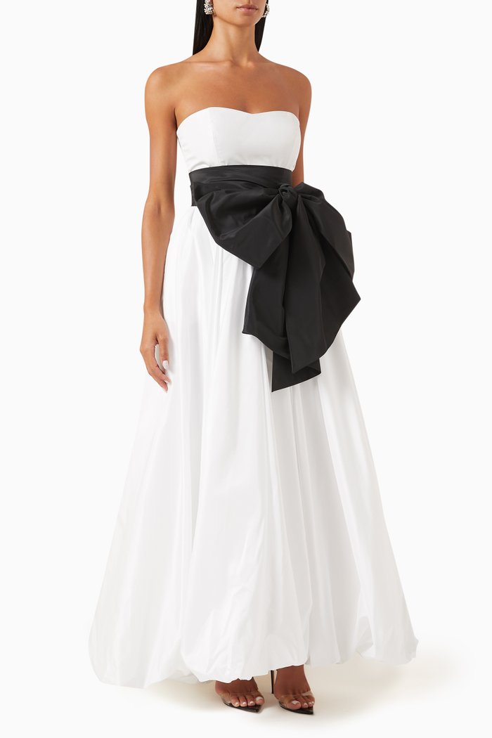 

Strapless Bow Dress, White