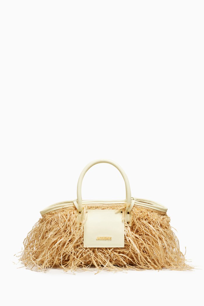 

Le Panier Soleil Tote Bag in Raffia, Neutral