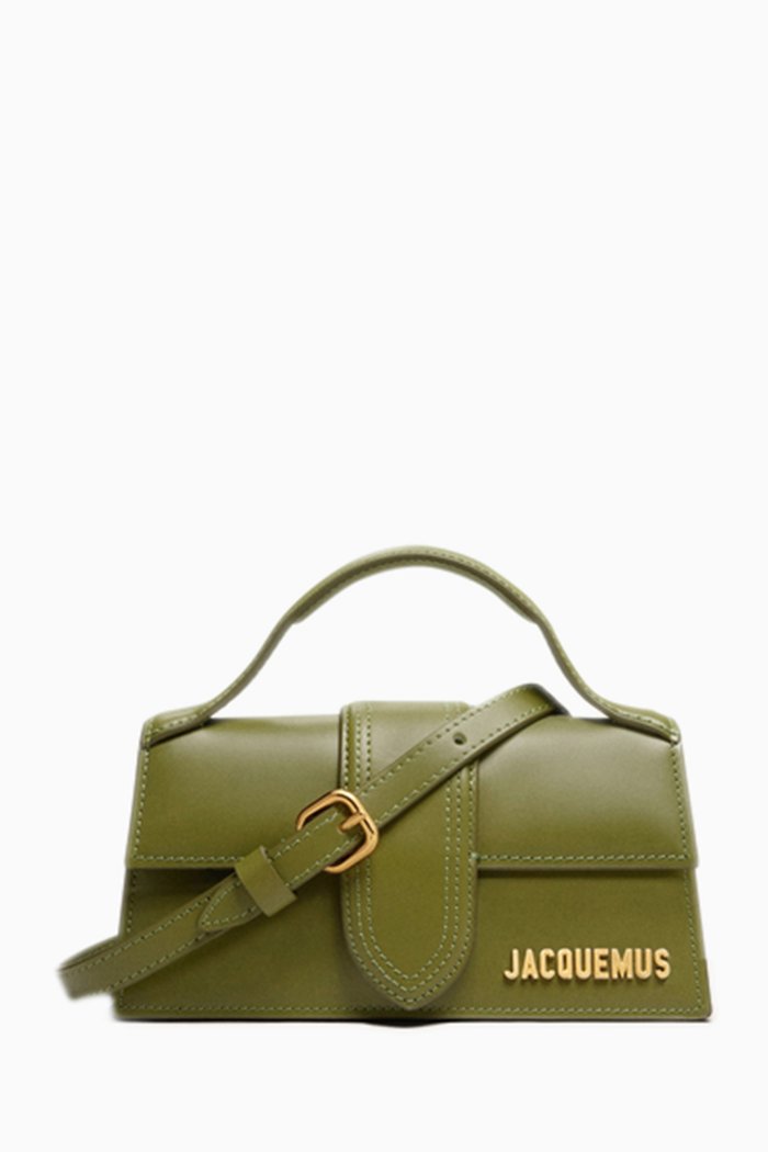 

Le Bambino Mini Tote Bag in Leather, Green