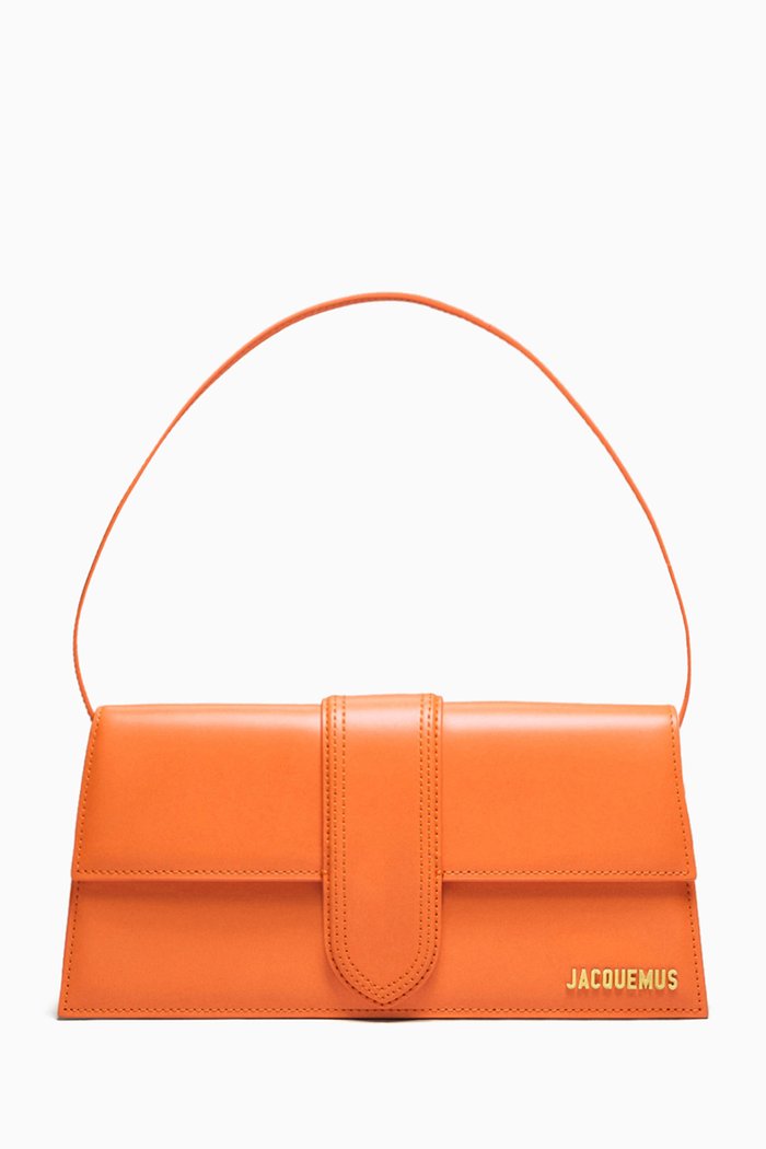 

Le Bambino Long Shoulder Bag in Cowskin Leather, Orange
