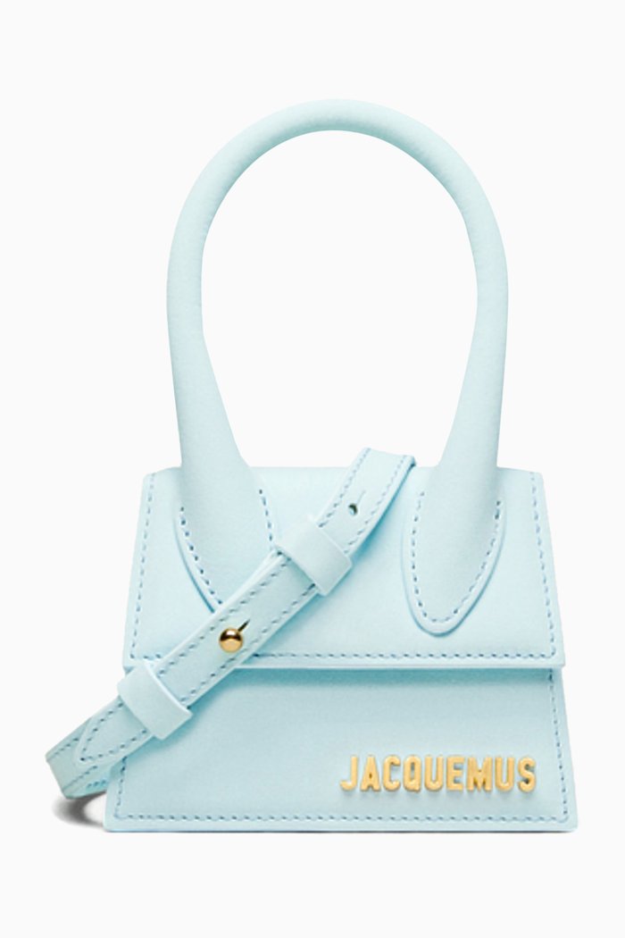 

Le Chiquito Mini Tote Bag in Leather, Blue