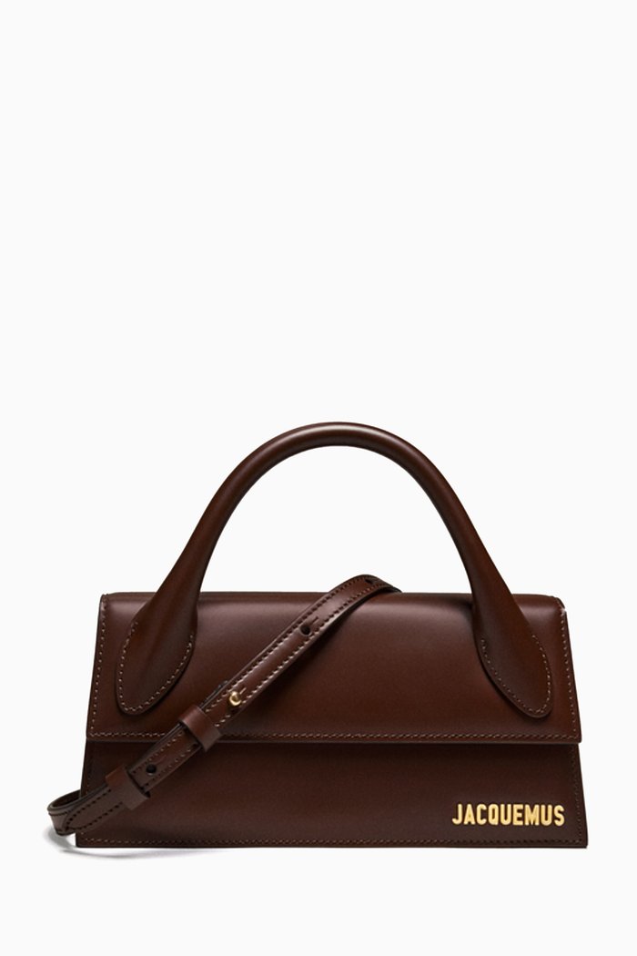 

Le Chiquito Long Tote Bag in Leather, Brown