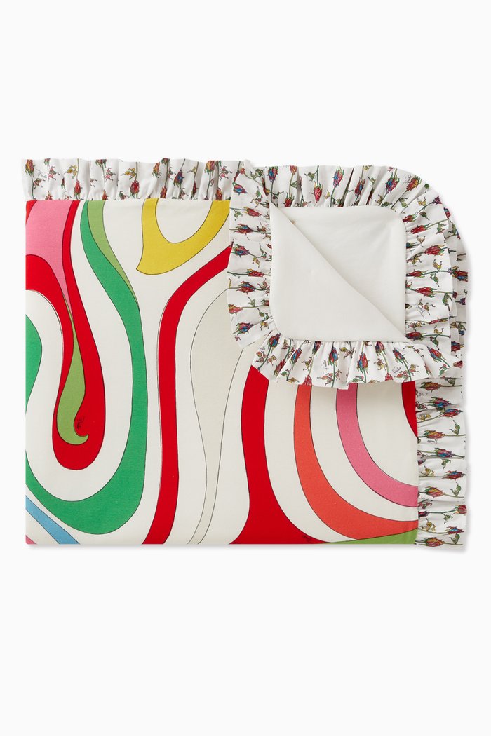 

Marmo Print Blanket in Cotton, Multicolour